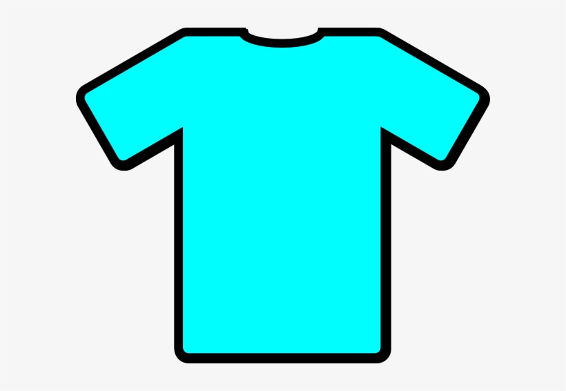 Neon Clipart T Shirt Cartoon Blue T Shirt Free Transparent Png