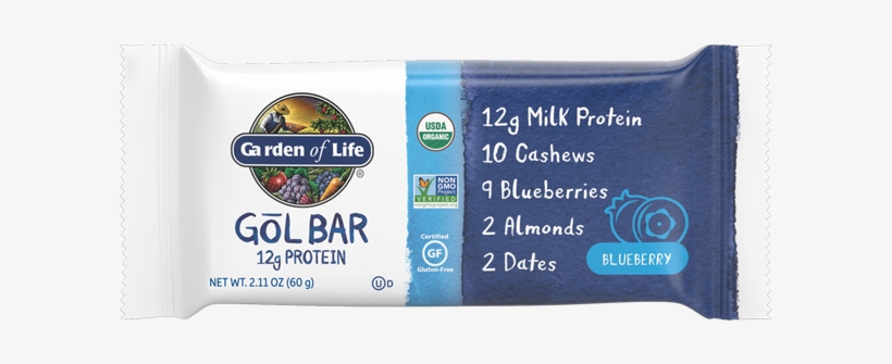 Garden Of Life Gol Bar Blueberry - Garden Of Life, transparent png #2937479