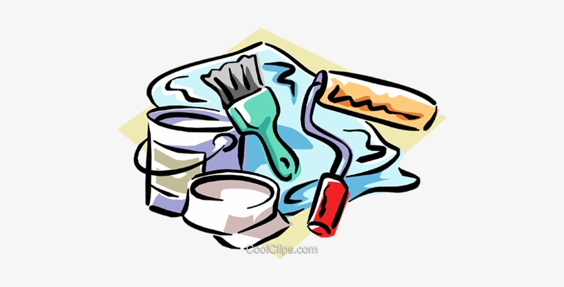 Painter's Tools Royalty Free Vector Clip Art Illustration - Imagens De Ferramentas De Pintor, transparent png #2937581