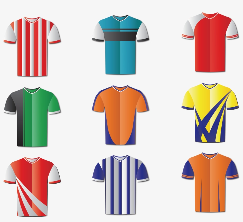 T-shirt Jersey Football Sportswear - Soccer Jerseys Cartoon, transparent png #2937585