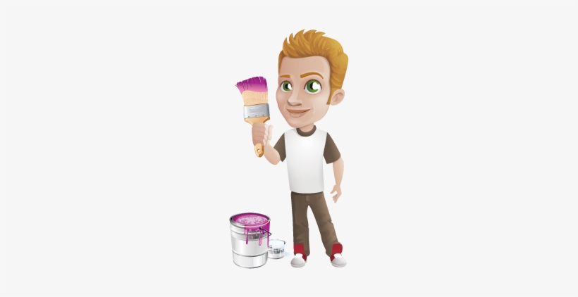 Pintor - Cartoon, transparent png #2937682
