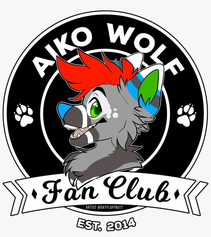 Aiko Wolf Fan Club Shirt - Furry Fan Club Shirts, transparent png #2937760