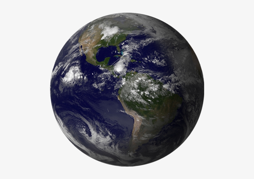 Mars Is The Fourth Planet From The Sun - Satellite Images Of The Earth, transparent png #2937964