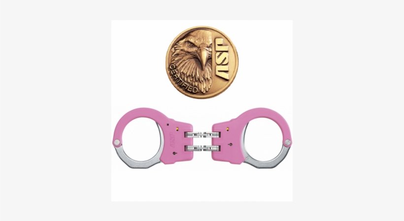 Asp Hinged Indentifier Handcuffs * Pink * - Handcuffs, transparent png #2938007