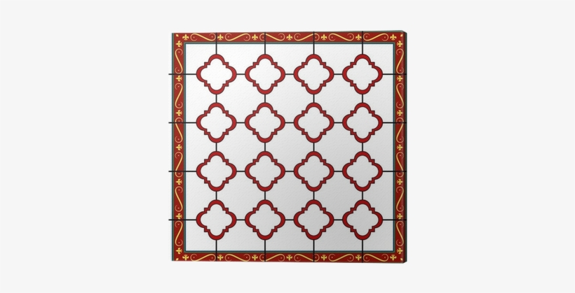 Medieval Style Design Window Or Tile With Fleur De - Window, transparent png #2938035