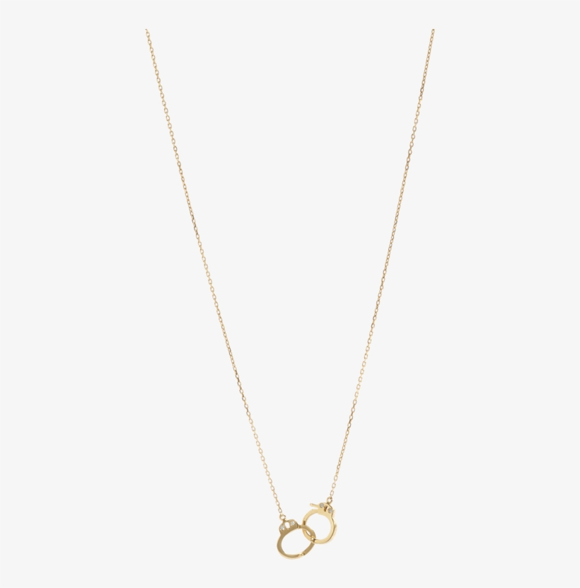 Jack Vartanian Diamond & Gold Small Handcuff Necklace - Pendant, transparent png #2938234