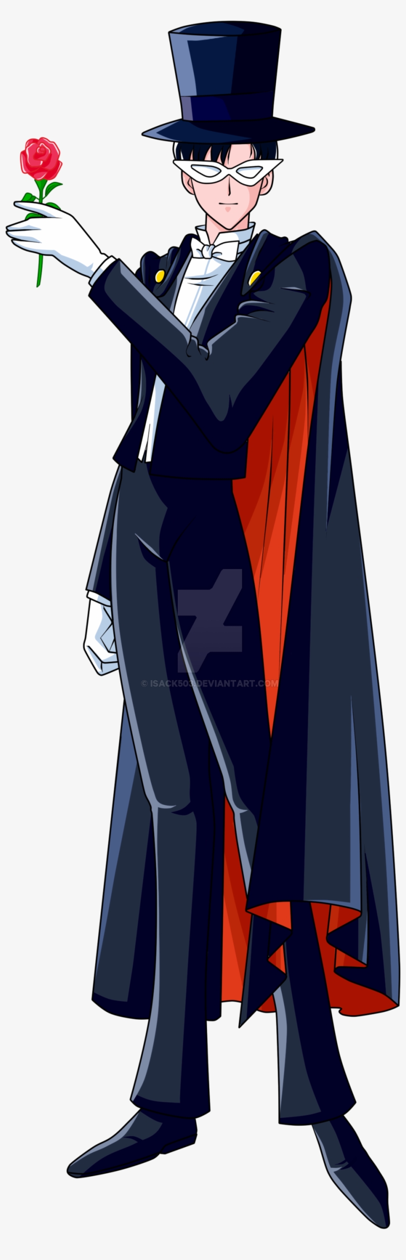 Tuxedo Mask Vector By Isack503-d9h7uzf - Tuxedo Mask Png, transparent png #2938255