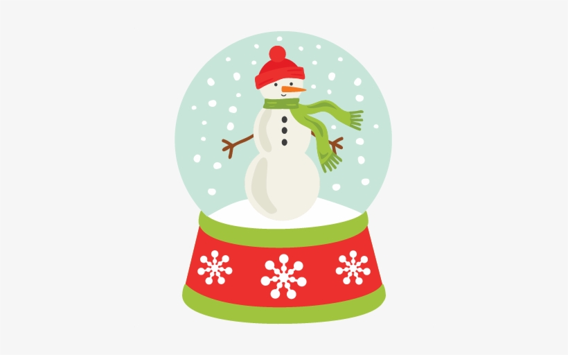 Snowman Snow Globe Snowglobe Svg Scrapbook Cut File - Christmas Globe Clip Art, transparent png #2938446