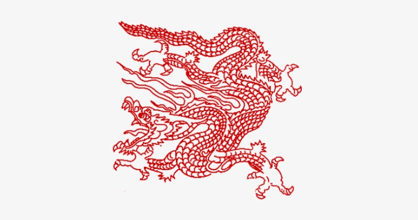 Chinese Dragon - Transparent Chinese Stamp, transparent png #2938476