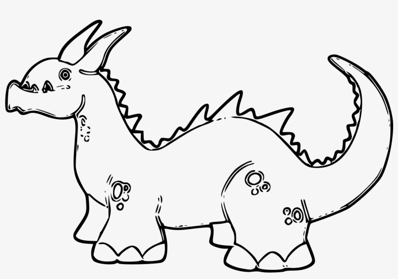 Oriental Asian Dragon In Black - Dragon Black And White Clipart, transparent png #2938673