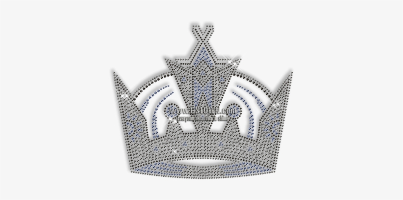 Sparkling Rhinestone Black And Blue Crown Iron On Transfer - Emblem, transparent png #2938756