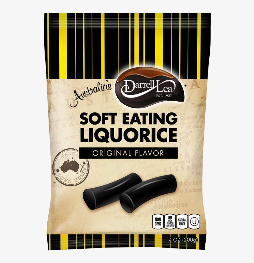 Darrel Lea Black Licorice - Darrell Lea Licorice Black, transparent png #2938813