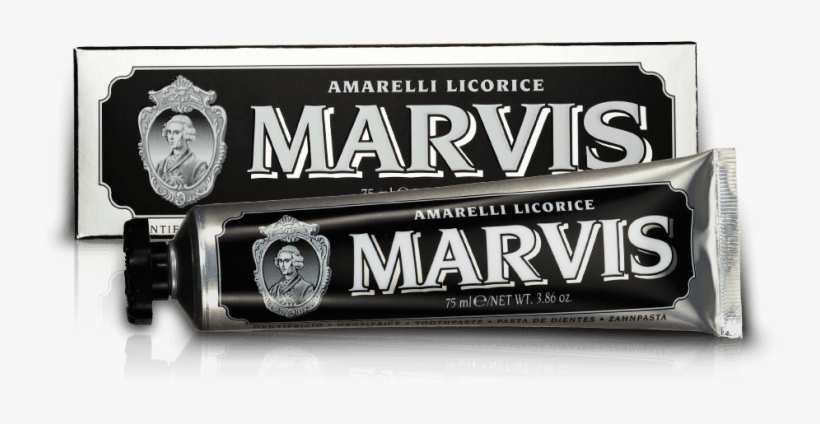 Amarelli Licorice Toothpaste - Marvis Amarelli Licorice Mint Toothpaste, transparent png #2938826