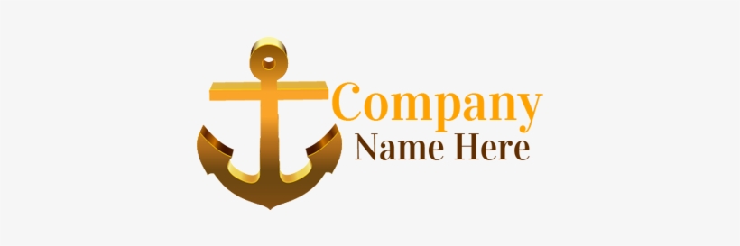 Golden Anchor Logo - Calligraphy, transparent png #2939059
