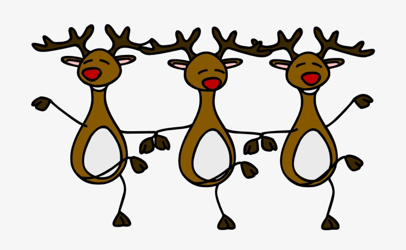 Cartoon - Dancing Reindeer Clipart, transparent png #2939190