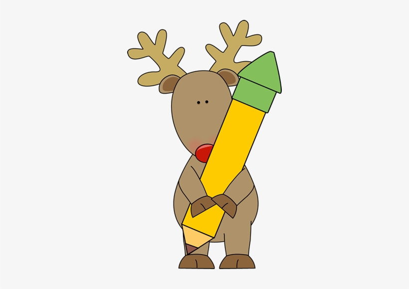 Free Reindeer Clipart Png New Calendar Template Site - Christmas Pencil Clipart, transparent png #2939220