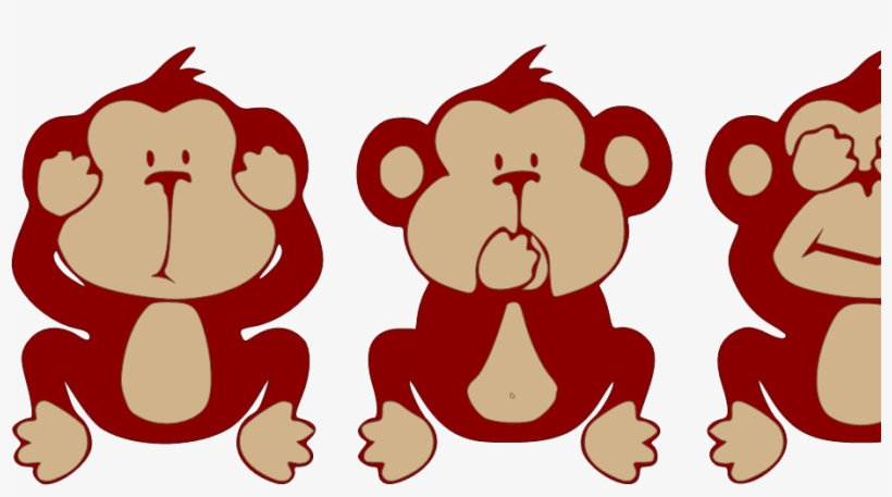 Reindeer Clipart Evil - No Speak No Listen No See, transparent png #2939314