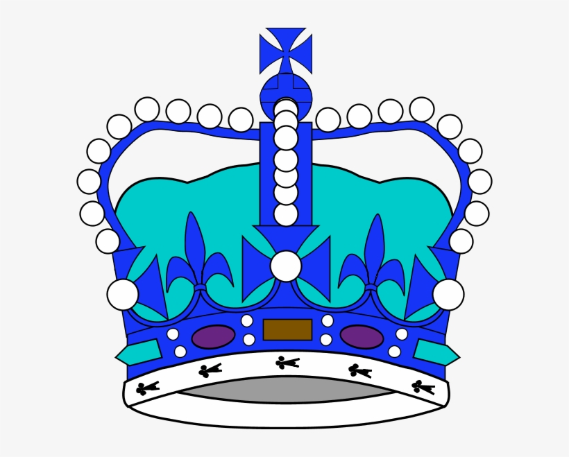 Blur Clipart Royal Crown - Blue, transparent png #2939425