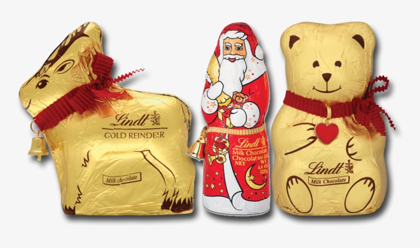 Lindt Milk Chocolate Santa/ Reindeer/ Teddy Bear - Lindt Milk Chocolate Santa (4.4 Oz), transparent png #2939777