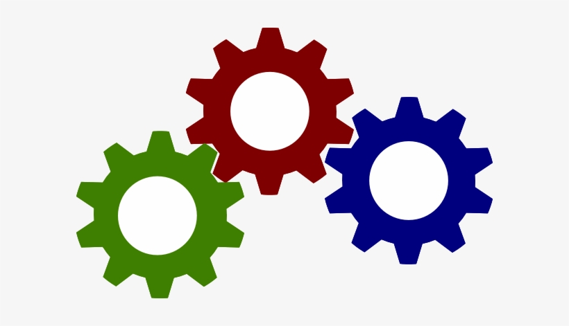 Robot Gears Clipart - Three Gear, transparent png #2940492