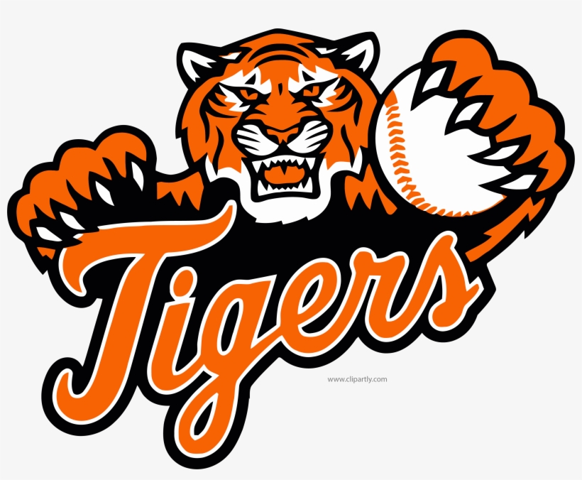 Baseball Robot Clipart - Tigers Baseball Logo, transparent png #2940594