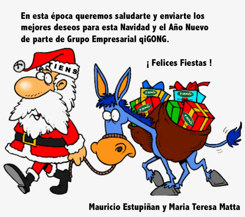 Felices Fiestas - Santa Walking Dominick Ornament (round), transparent png #2940740