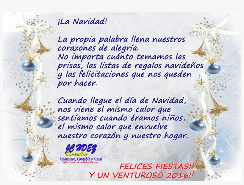 Felices Fiestas - Mensajes Del Origen De La Navidad, transparent png #2940896