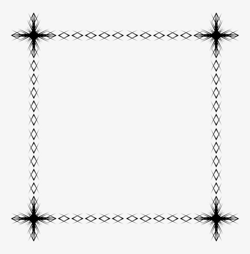 Picture Frames Line Point Wire Fence - Clip Art, transparent png #2940926