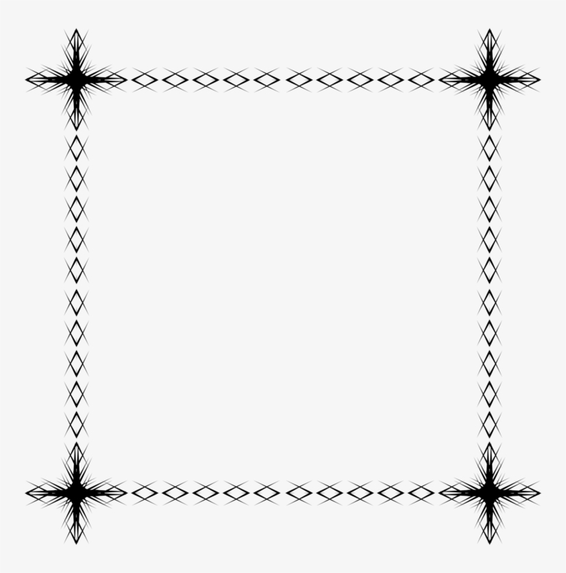 Picture Frames Line Point Wire Fence - Clip Art, transparent png #2940926