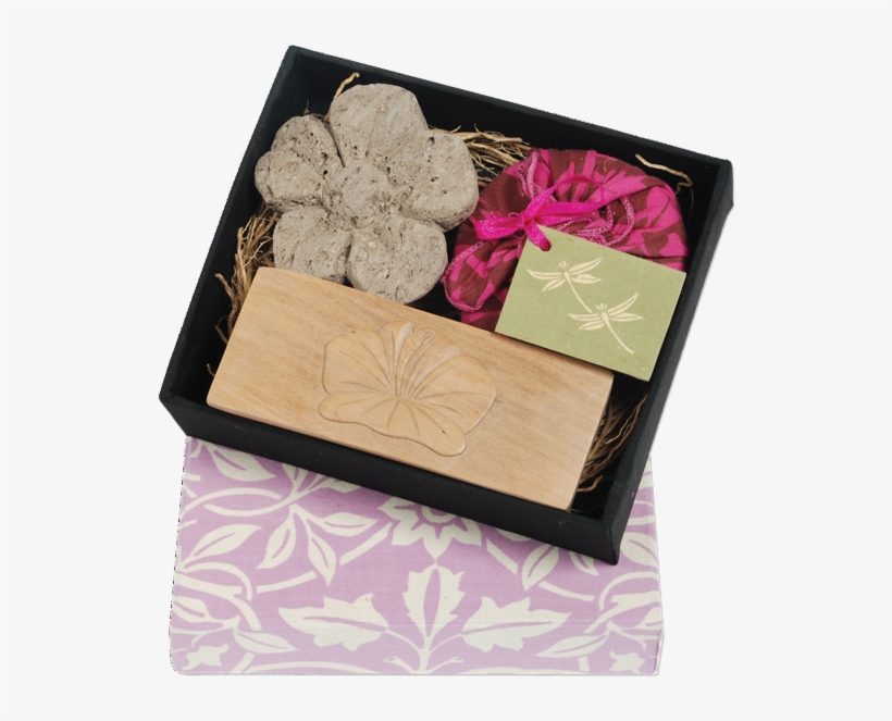 Pumice Flower Box Gift Set - Zen Zen Happy Flower Pumice And Soap Gift Box Set, transparent png #2941001