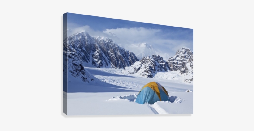 Mountain Tent On Ridge In Winter, Mt - Posterazzi Mountain Tent On Ridge In Winter Mt Mckinley, transparent png #2941274