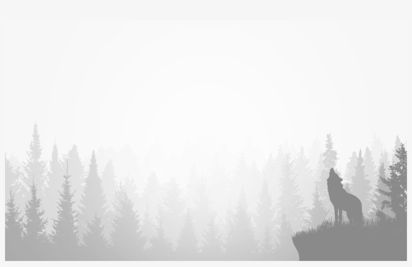 Wolf Background - Spruce, transparent png #2941385