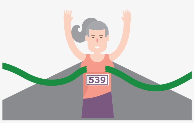 “70-74 Female, First Place In The 5k Goes To Carrie - Illustration, transparent png #2941735
