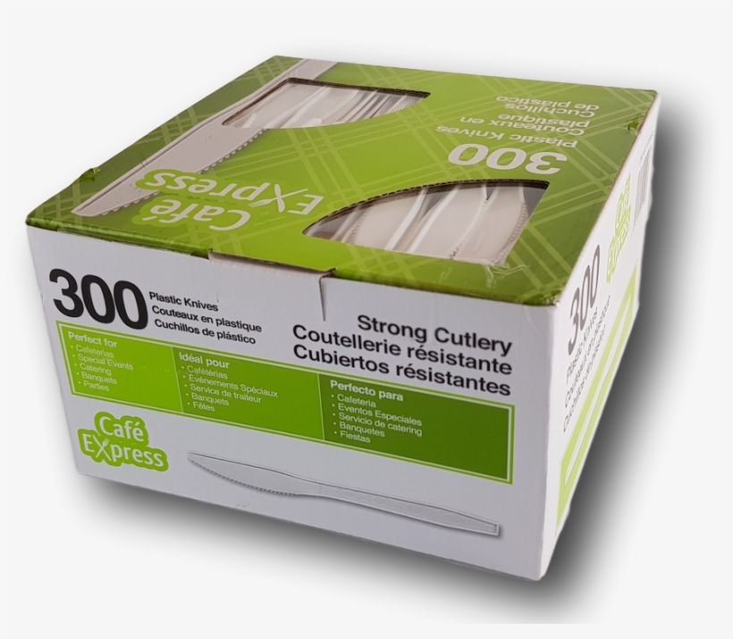 Cafe Express Heavyweight Plastic Knives - Carton, transparent png #2942052