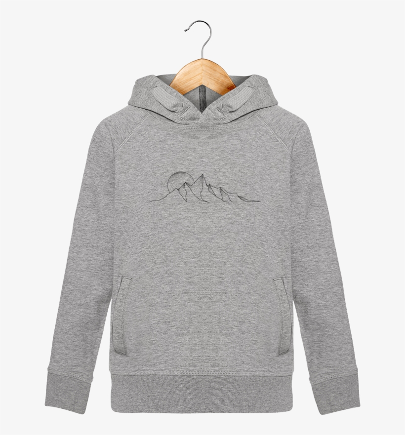 Hoodie Kids Stanley Mini Base Mountain Draw By /wait-design - Sweatshirt, transparent png #2942305