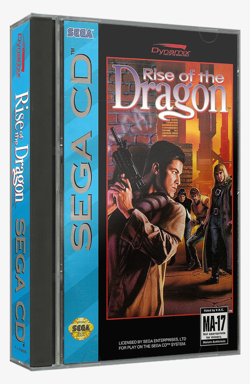 Rise Of The Dragon - Rise Of The Dragon Sega Cd Game, transparent png #2942442