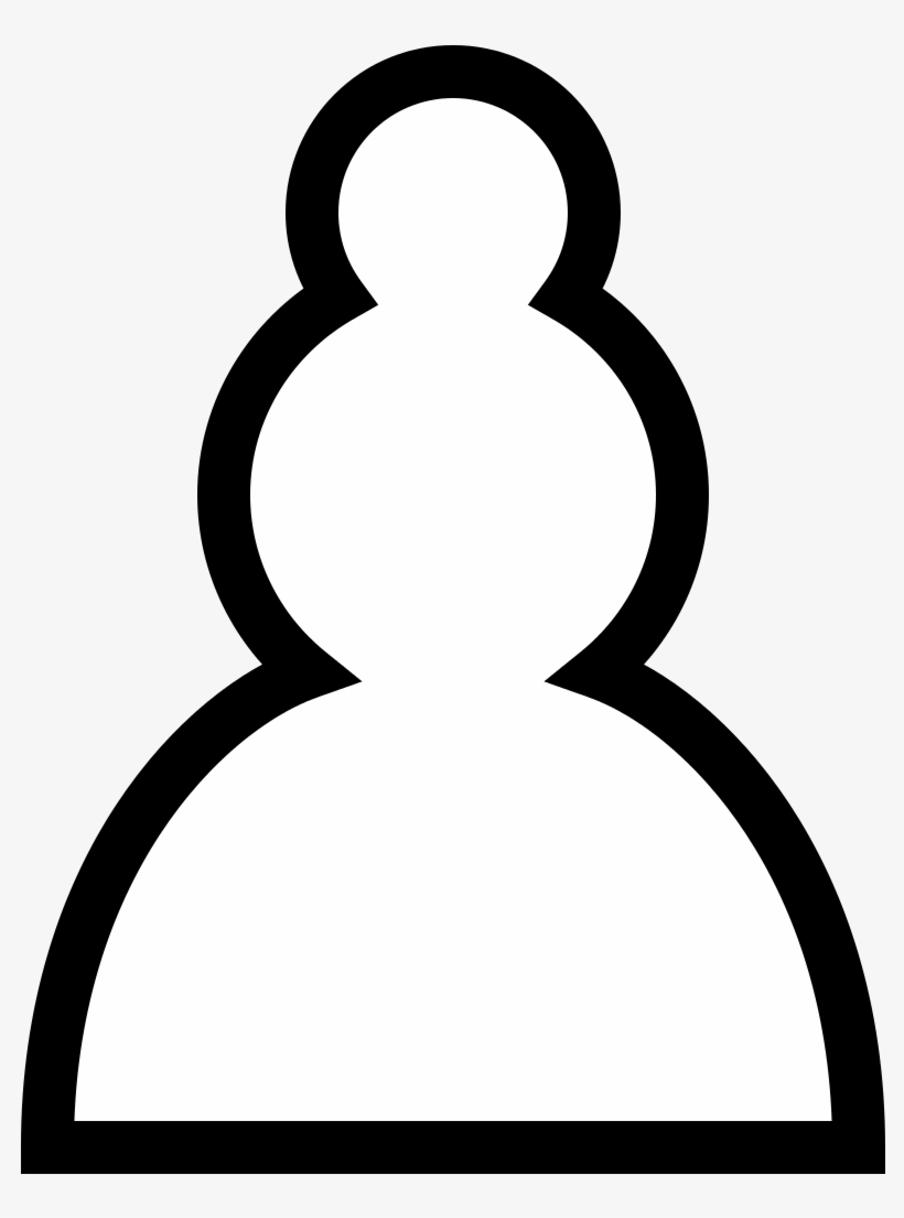 Western White Side Pawn - Pawn Svg, transparent png #2942937