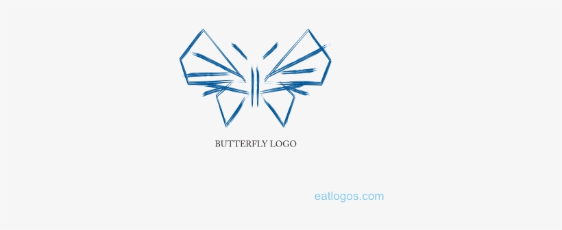 Line Type Butterfly Logo Design Download - Logo, transparent png #2942995