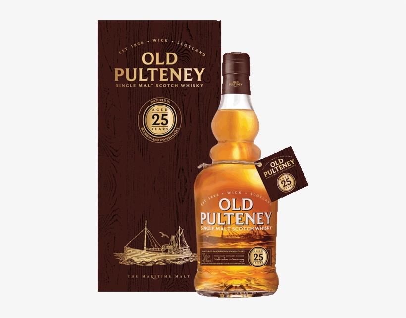 25 Year Old Single Malt Scotch Whisky - Old Pulteney 25 Year Old, transparent png #2943247