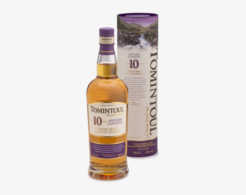 Tomintoul 10 Year Old Highland Single Malt Scotch Whisky - Tomintoul Whisky, transparent png #2943544