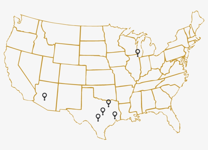 Map For Webpage - United States Map Bold, transparent png #2943841