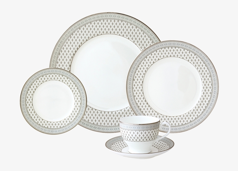 5-piece Place Setting - Nikko Granada Platinum Dinner Plate, 10 3/4", transparent png #2944021