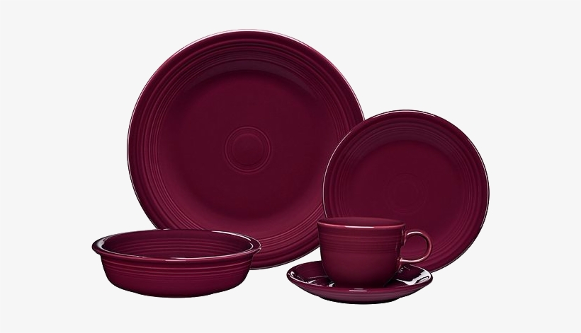 Claret 5 Piece Place Setting - Homxb 5 Piece Fiesta Place Setting, Claret, transparent png #2944096