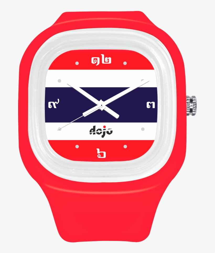 Thai Flag Watch - White, transparent png #2944143