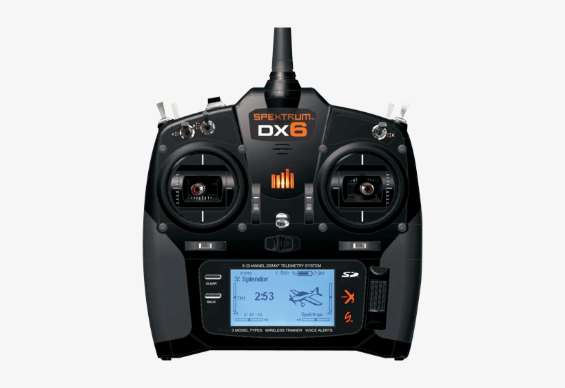 Dx6v2-glamour Views - Dx6 6 Channel System W Ar610 Receiver, transparent png #2944187
