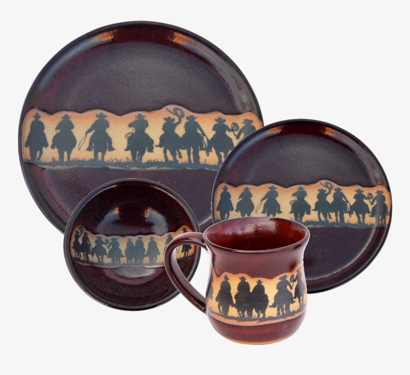Cowboy Roundup Place Setting - Cafepress Cowboy Up Stainless Steel Travel Mug, transparent png #2944206