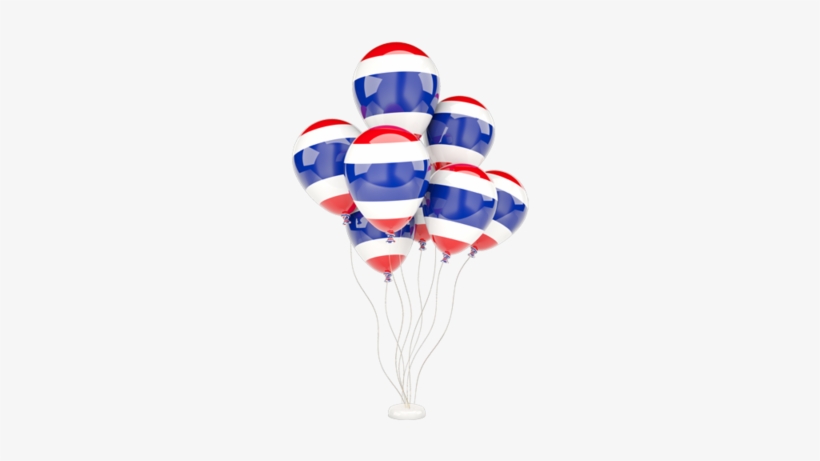 Illustration Of Flag Of Thailand - Thai Flag Balloon, transparent png #2944259