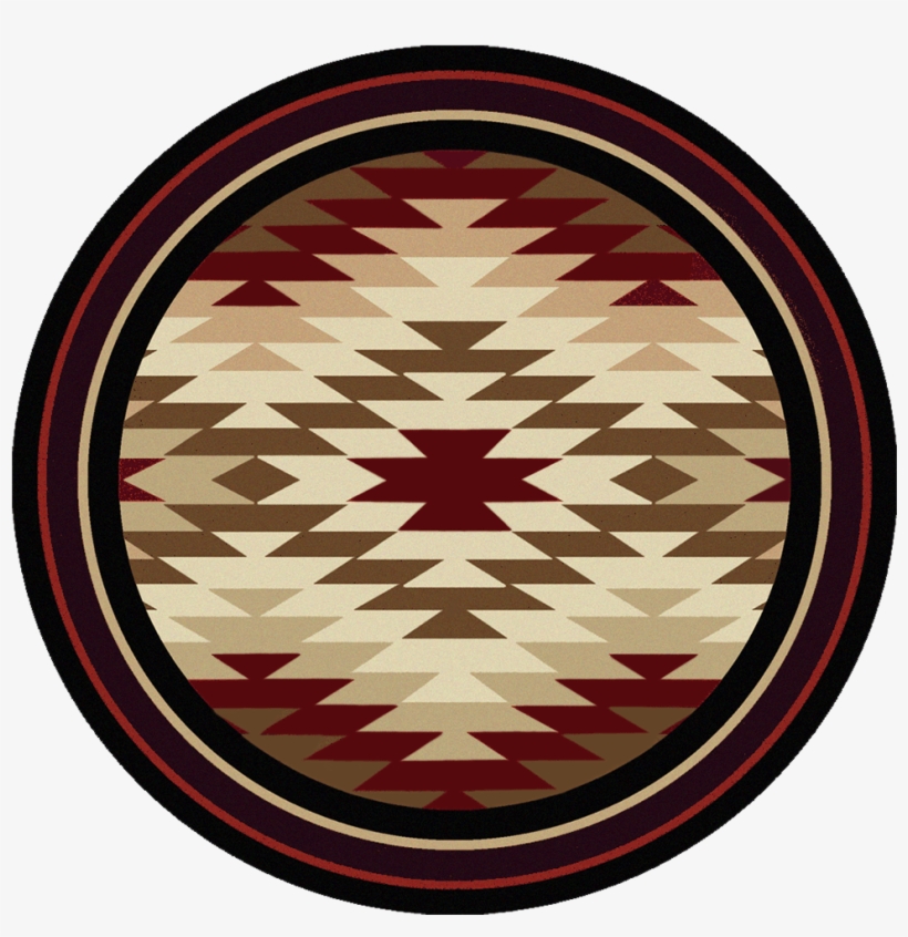 Starburst Red 8ft Round Rug - Starburst Red 8ft Round Area Rug Rustic Lighting, transparent png #2944380