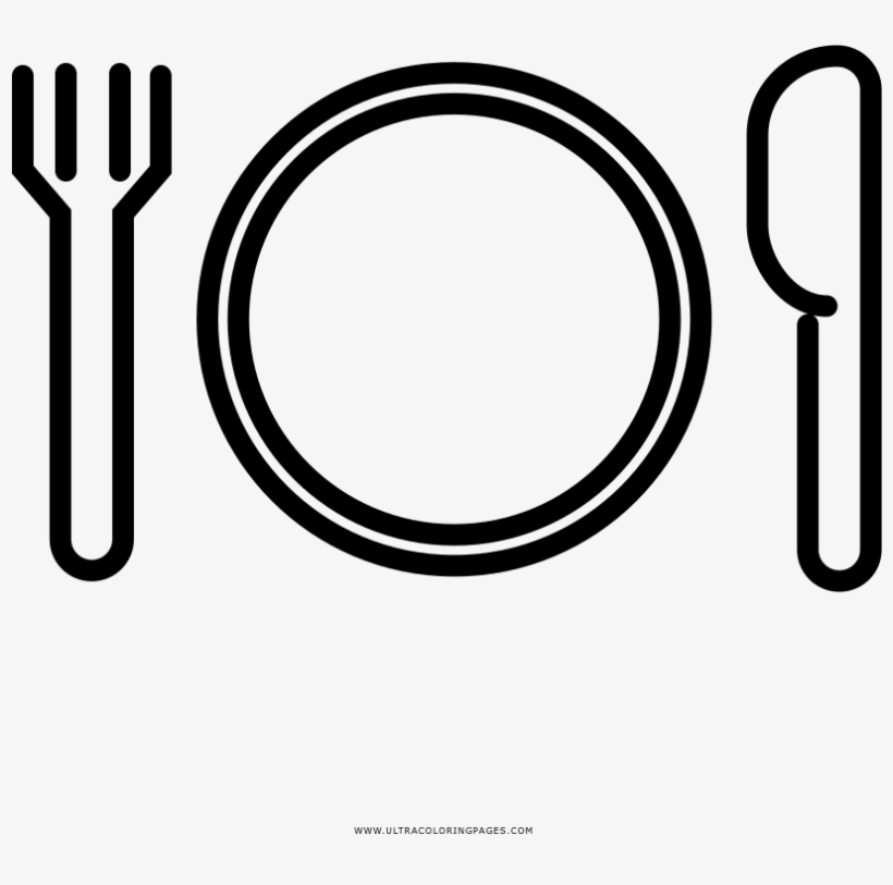 Place Setting Coloring Page - Table Setting, transparent png #2944561