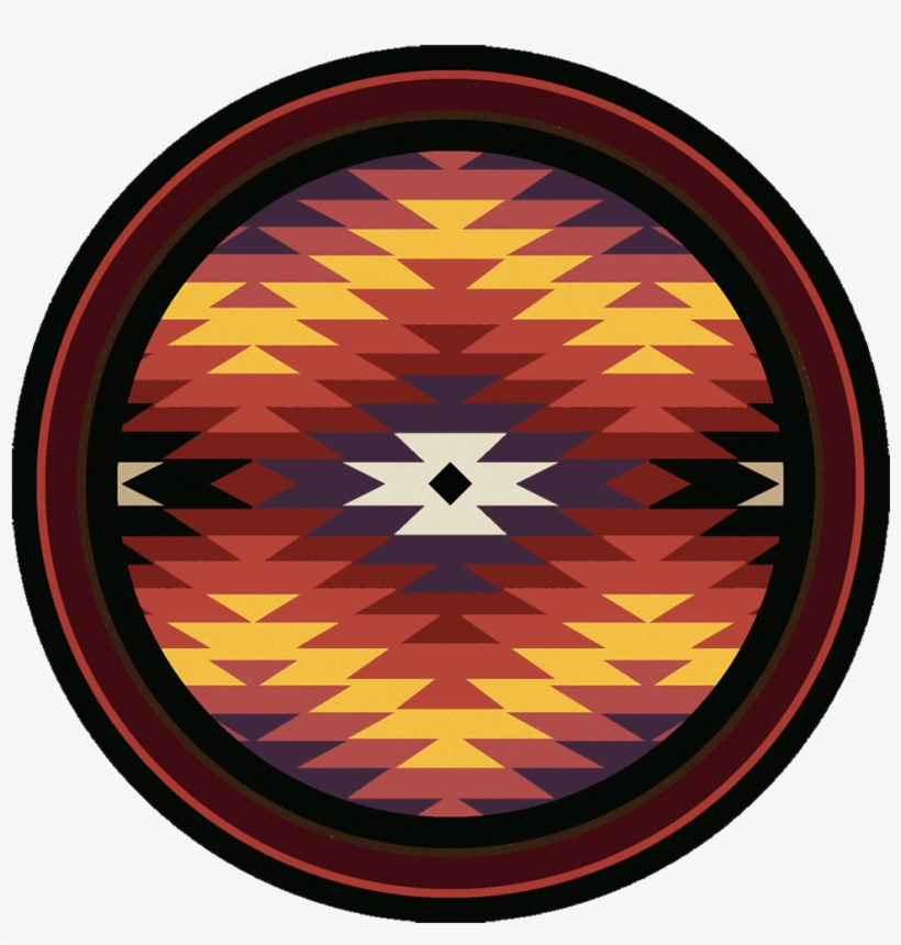 Starburst Bright 8ft Round Rug - American Dakota Trader Rugs Starburst Bright Contemporary, transparent png #2944627
